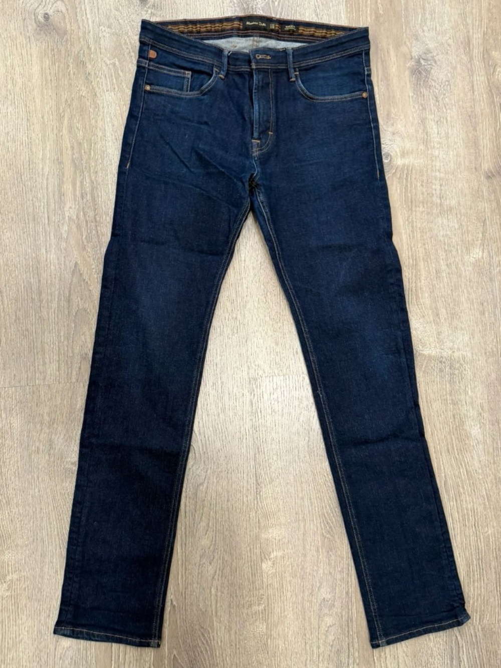 Massimo Dutti Regular Fit Dark Wash Jeans Blue Size 32